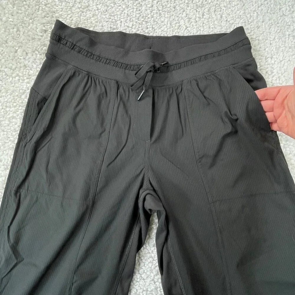 Lululemon Dance Studio Mid Rise Crop Pants Gray Womens 10
